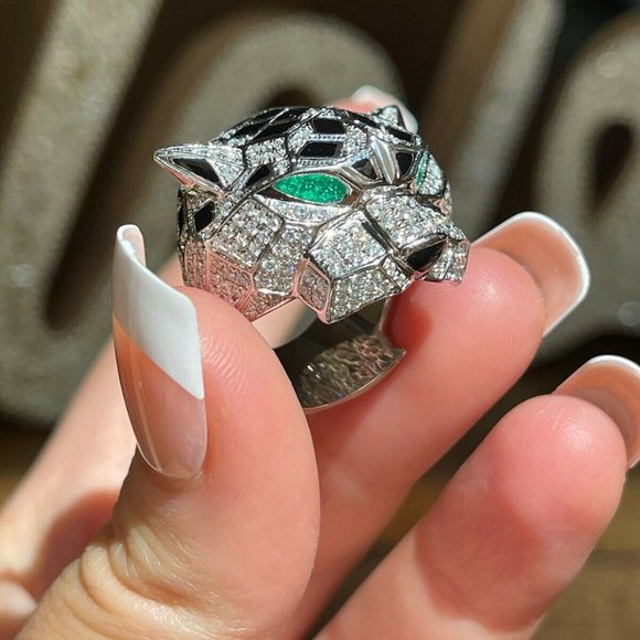 Designer Panthere Panther Ring /Diamond VS-G / 18K - Picture 11 of 11